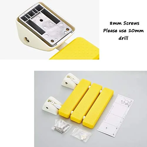 Nologo Sicurezza Giallo Doccia Sgabello Pieghevole Parete Bagno Chair Corridoio Sedia Parete Anziani Anti-Slip Doccia Sedi...