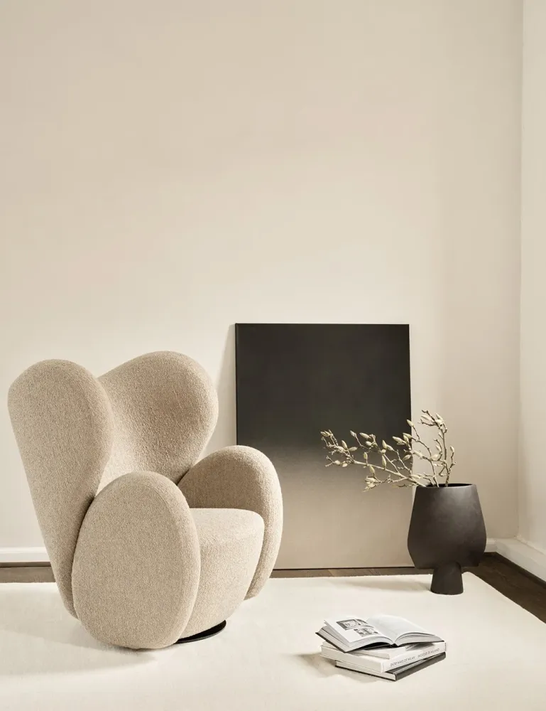 grande grande sedia bouclé Norr11