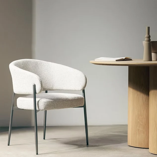 Sedia imbottita UMBRIA, beige/grigio NOVA NOOK