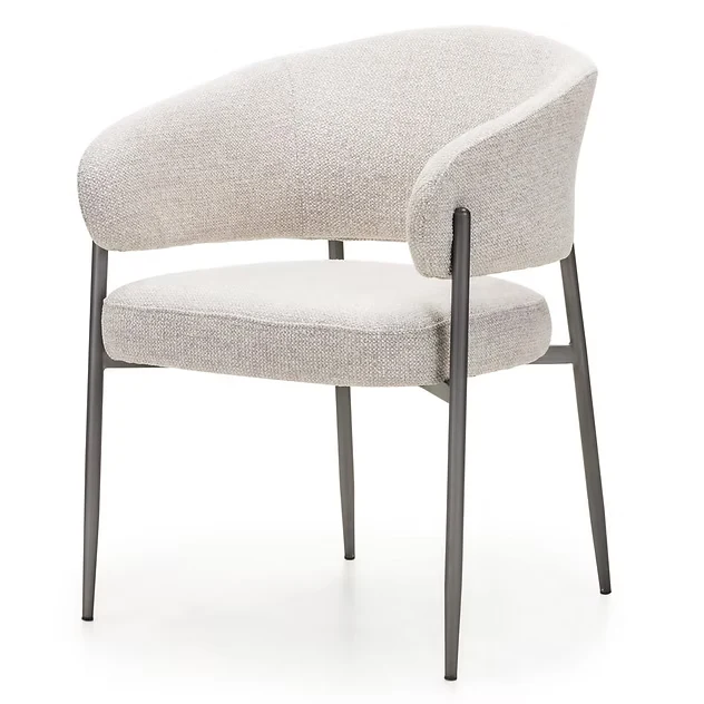 Sedia imbottita UMBRIA, beige/grigio NOVA NOOK