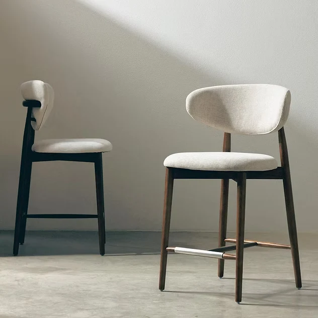 Sgabello da pranzo beige/marrone MIRALI NOVA NOOK