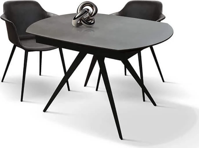 NOVELLA - sedia moderna ecopelle cm 43 x 60 x 83 h Antracite Milani Home