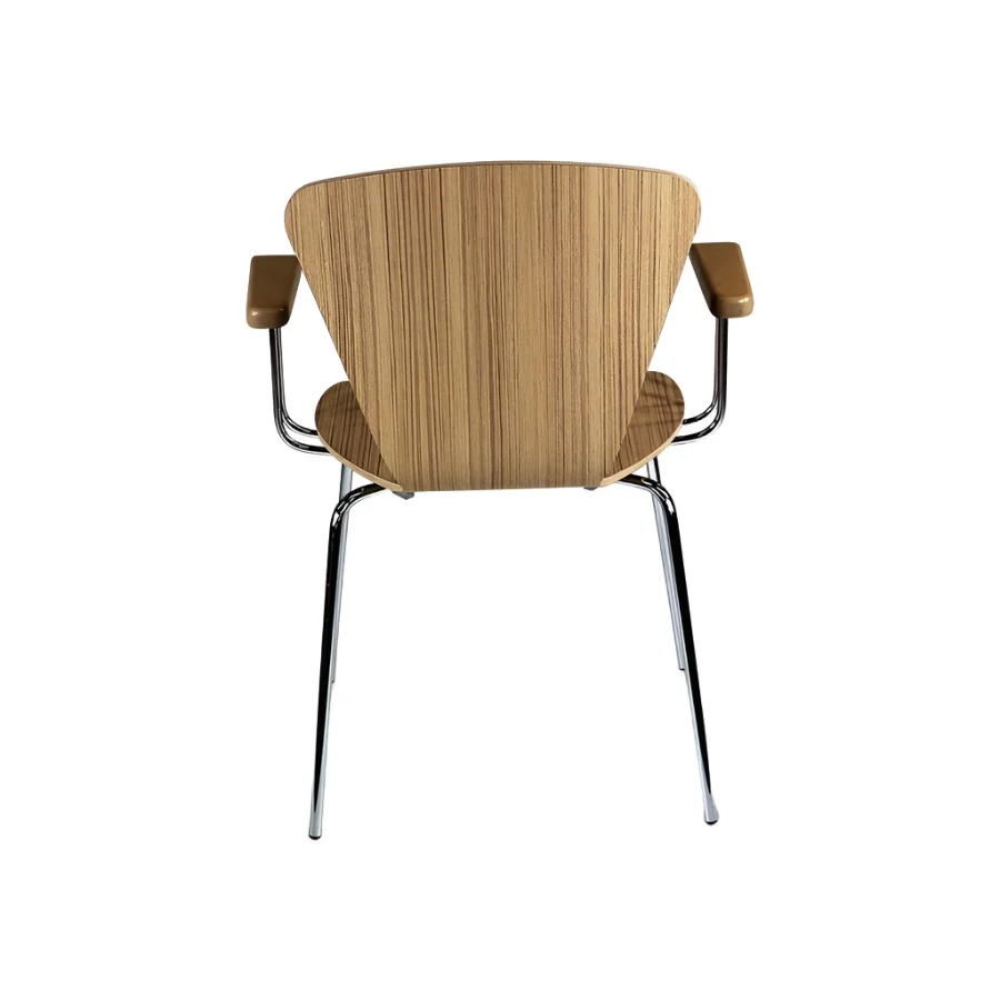 Nowy Styl: sedia da caffè legno con le braccia - rinnovata