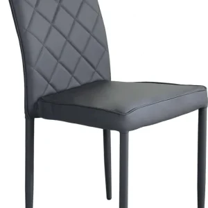 ODDISH - sedia da pranzo moderna Grigio scuro Milani Home