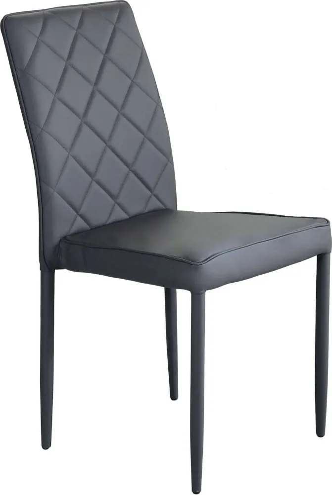ODDISH - sedia da pranzo moderna Grigio scuro Milani Home