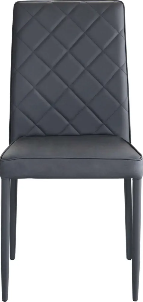 ODDISH - sedia da pranzo moderna Grigio scuro Milani Home
