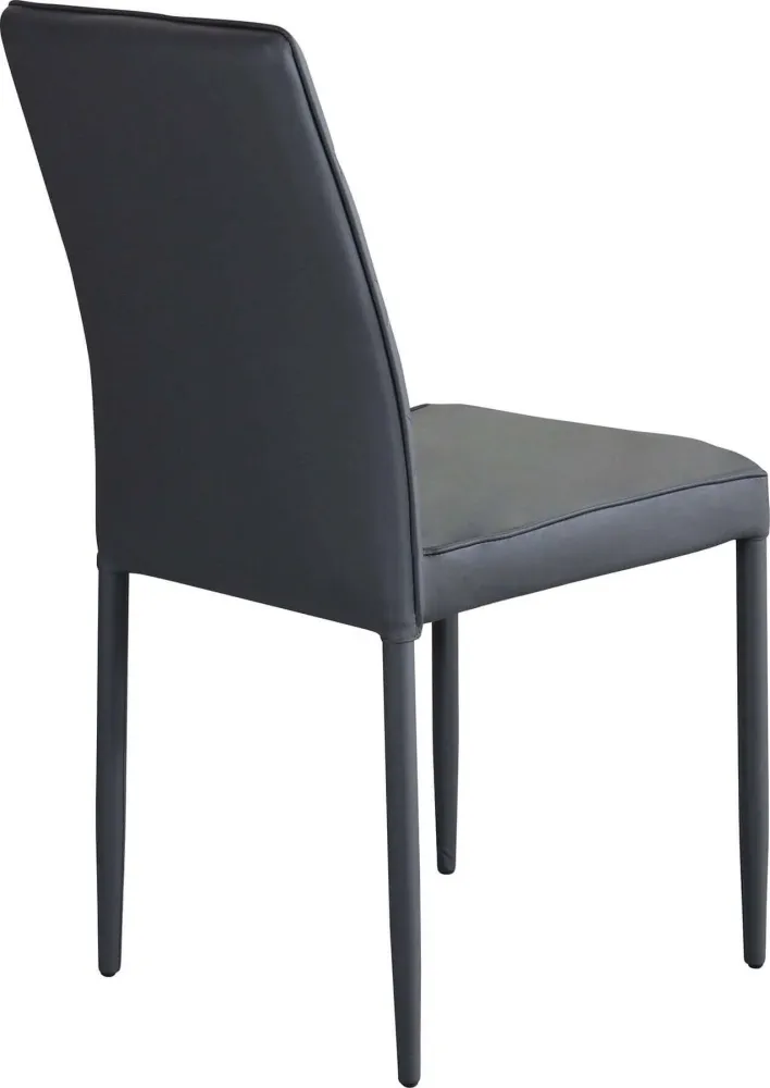 ODDISH - sedia da pranzo moderna Grigio scuro Milani Home