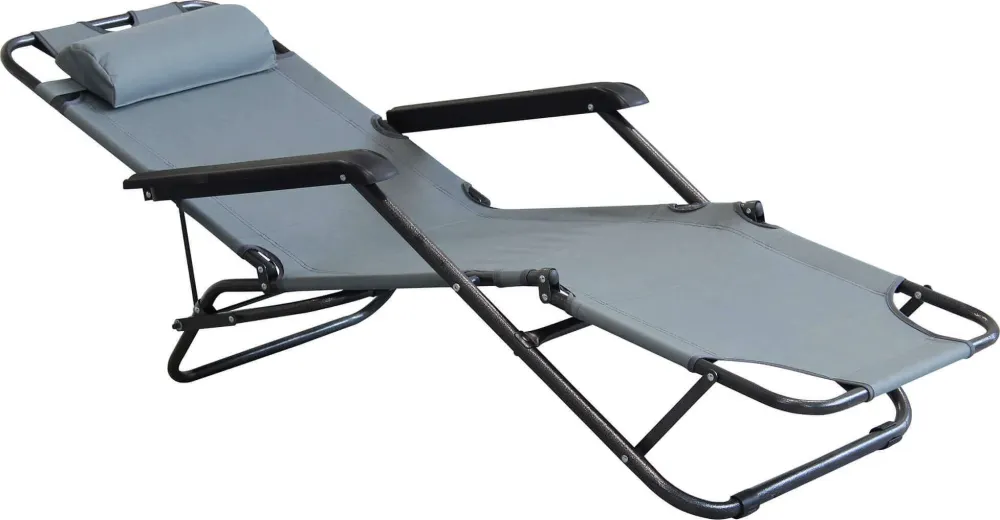 OLLY - sedia sdraio zero gravity reclinabile pieghevole Grigio Milani Home