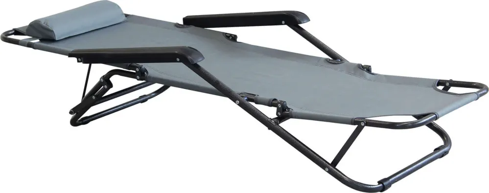 OLLY - sedia sdraio zero gravity reclinabile pieghevole Grigio Milani Home