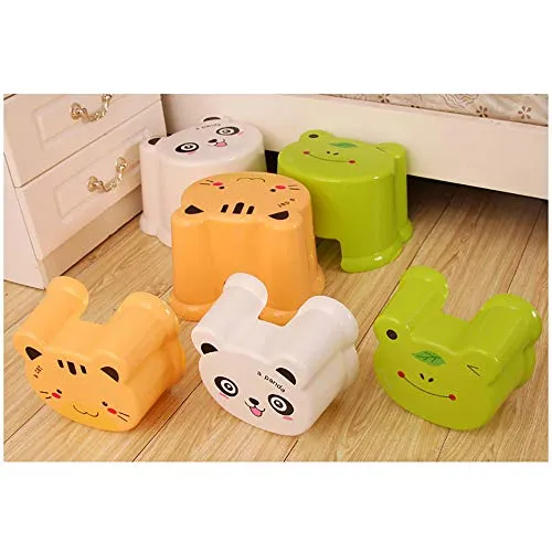 Omenluck - Sgabello plastica per bambini, misura piccola, antiscivolo, perfetto per bagno interno ed esterno