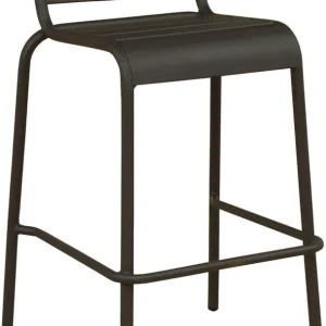 OPERA - sgabello da giardino impilabile ferro cm 50x51x95 h Taupe Milani Home