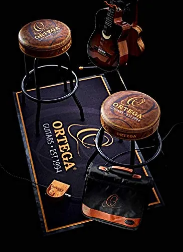 Ortega Guitars OBS30V2 - Sgabello da bar Pelle, 30", marrone