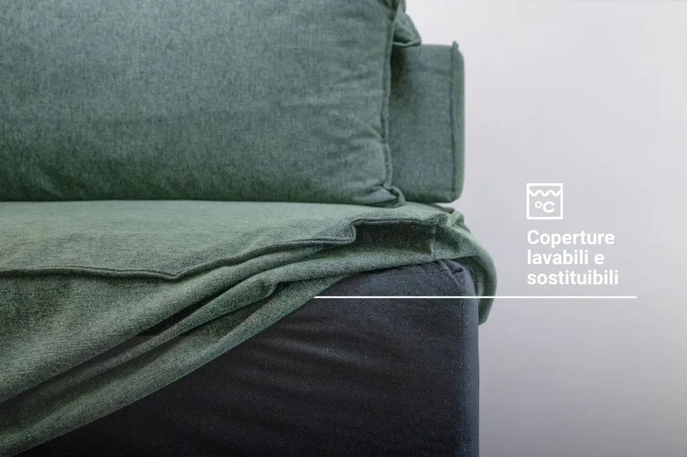 Outlet - Divano modulare Louis M con funzione letto - Showroom Milano - pagamento finale