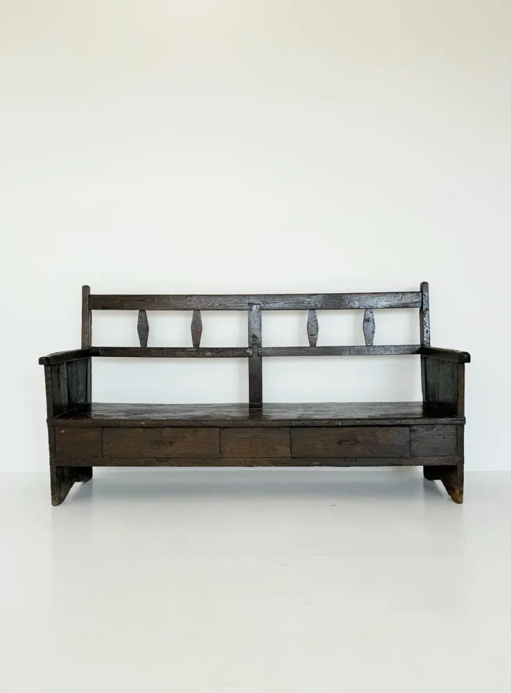 Panca antica legno massello – XIX secolo