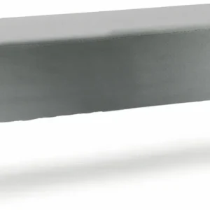 Panca Velluto 100x40x40 cm Soriani Grigio
