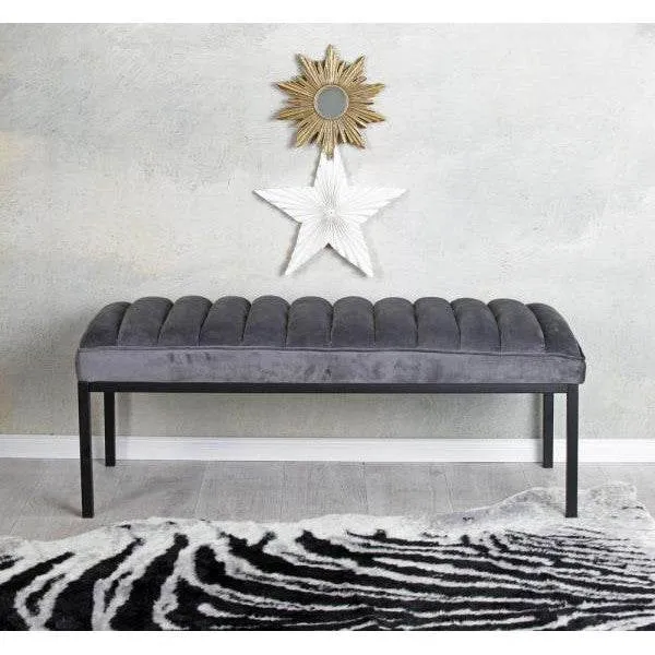 PANCA VELLUTO PANCA IMBOTTITA BOUDOIR FRANCESE SGABELLO POUF