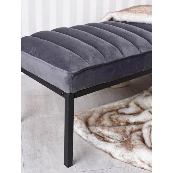 PANCA VELLUTO PANCA IMBOTTITA BOUDOIR FRANCESE SGABELLO POUF