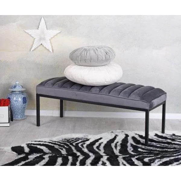 PANCA VELLUTO PANCA IMBOTTITA BOUDOIR FRANCESE SGABELLO POUF