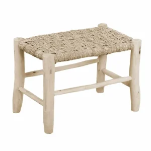 Panchina legno impagliata 60x40xh.41cm