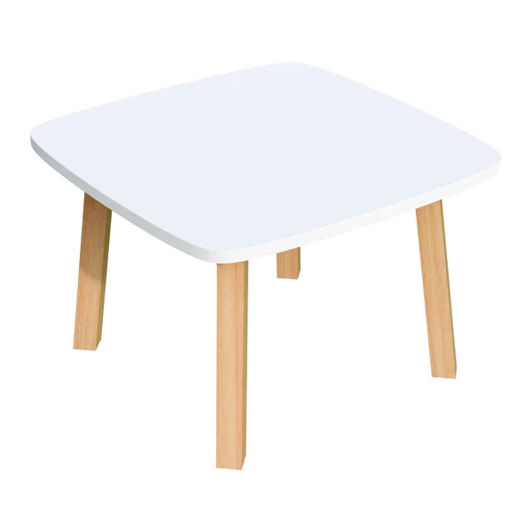 PAPERFLOW - K440280 - Tavolino attesa Woody - bianco - Paperflow - 102786 - Conf. da 1 Pz.