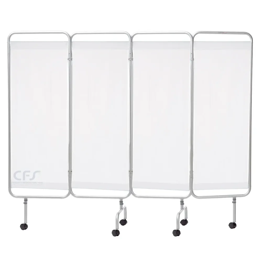 Paravento 4 ante MO415A alluminio con ruote
