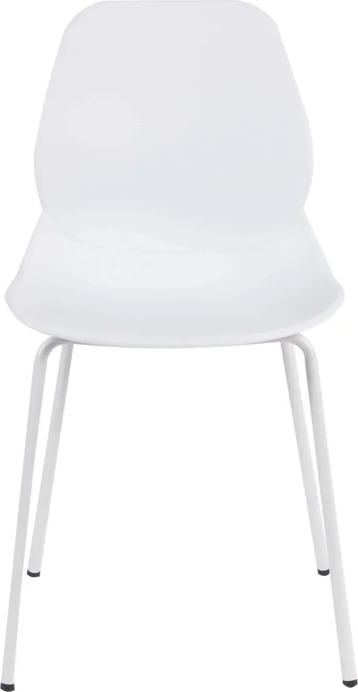 PAULE - set di 4 sedie moderne plastica Bianco Milani Home