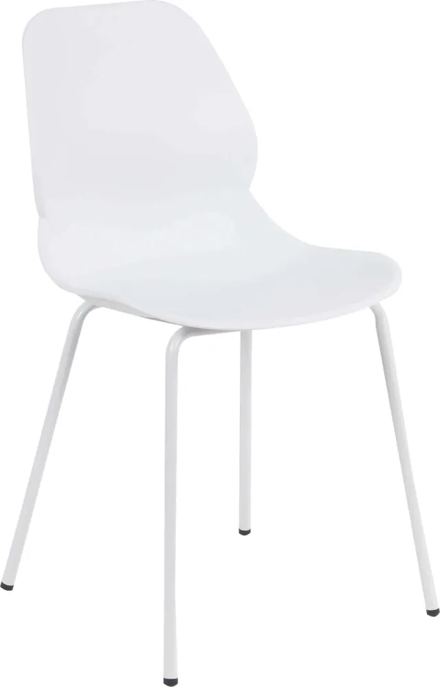 PAULE - set di 4 sedie moderne plastica Bianco Milani Home