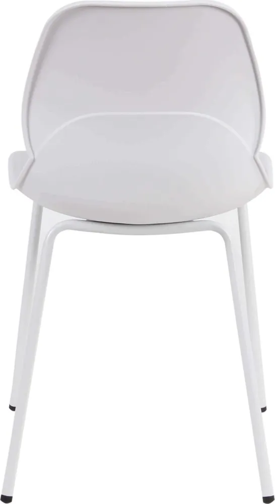 PAULE - set di 2 sedie moderne plastica Bianco Milani Home