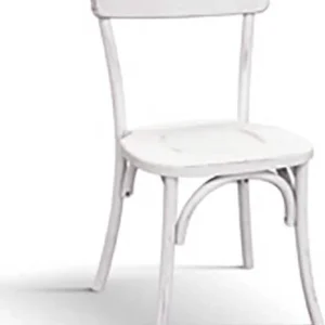 PHANES - poltrona vintage legno cm 44 x 42 x 86 h Bianco Milani Home
