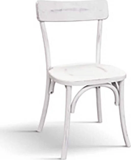 PHANES - poltrona vintage legno cm 44 x 42 x 86 h Bianco Milani Home