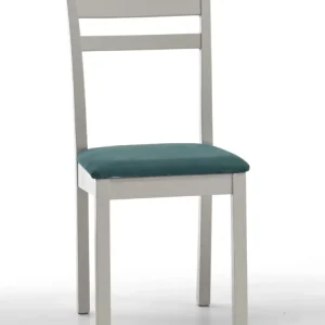 Placida - Set da 2 Sedia classica ecopelle e legno di faggio cm 40x41x92h - vari colori