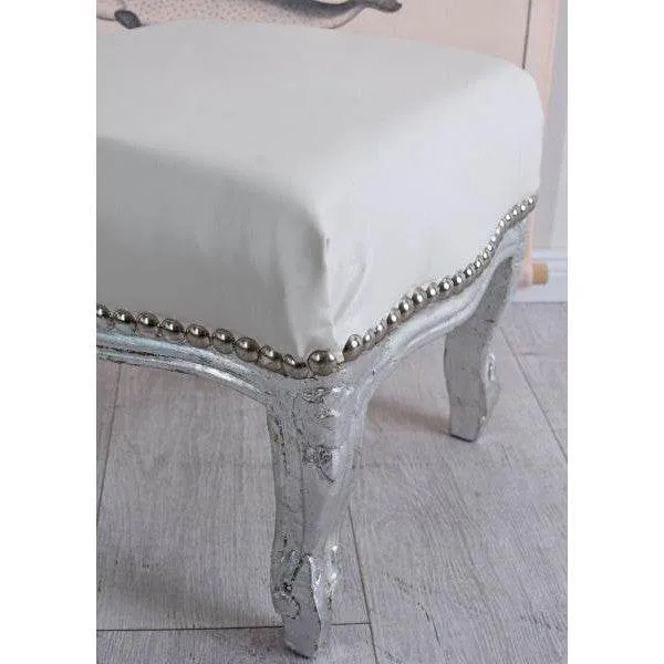 POGGIAPIEDI POGGIAPIEDI BAROCCO POGGIAPIEDI ARGENTO ANTICO BIANCO