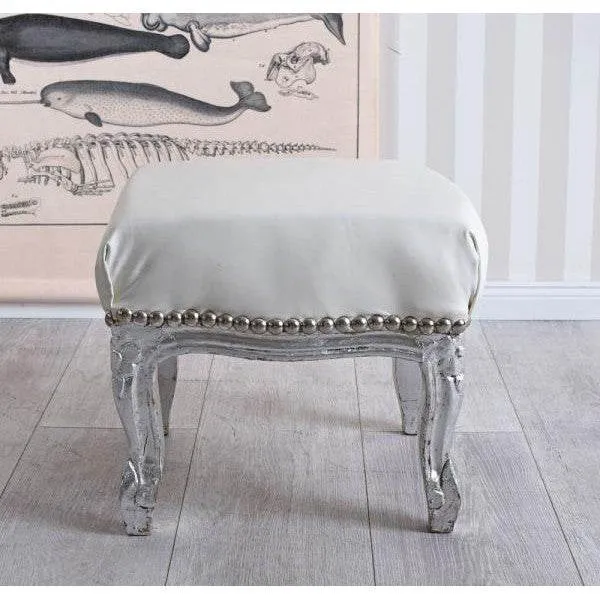 POGGIAPIEDI POGGIAPIEDI BAROCCO POGGIAPIEDI ARGENTO ANTICO BIANCO