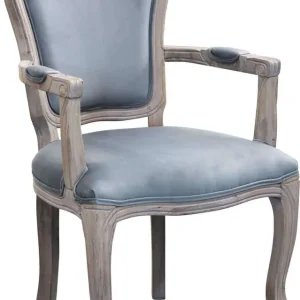 POLLY - sedia vintage velluto Grigio Milani Home