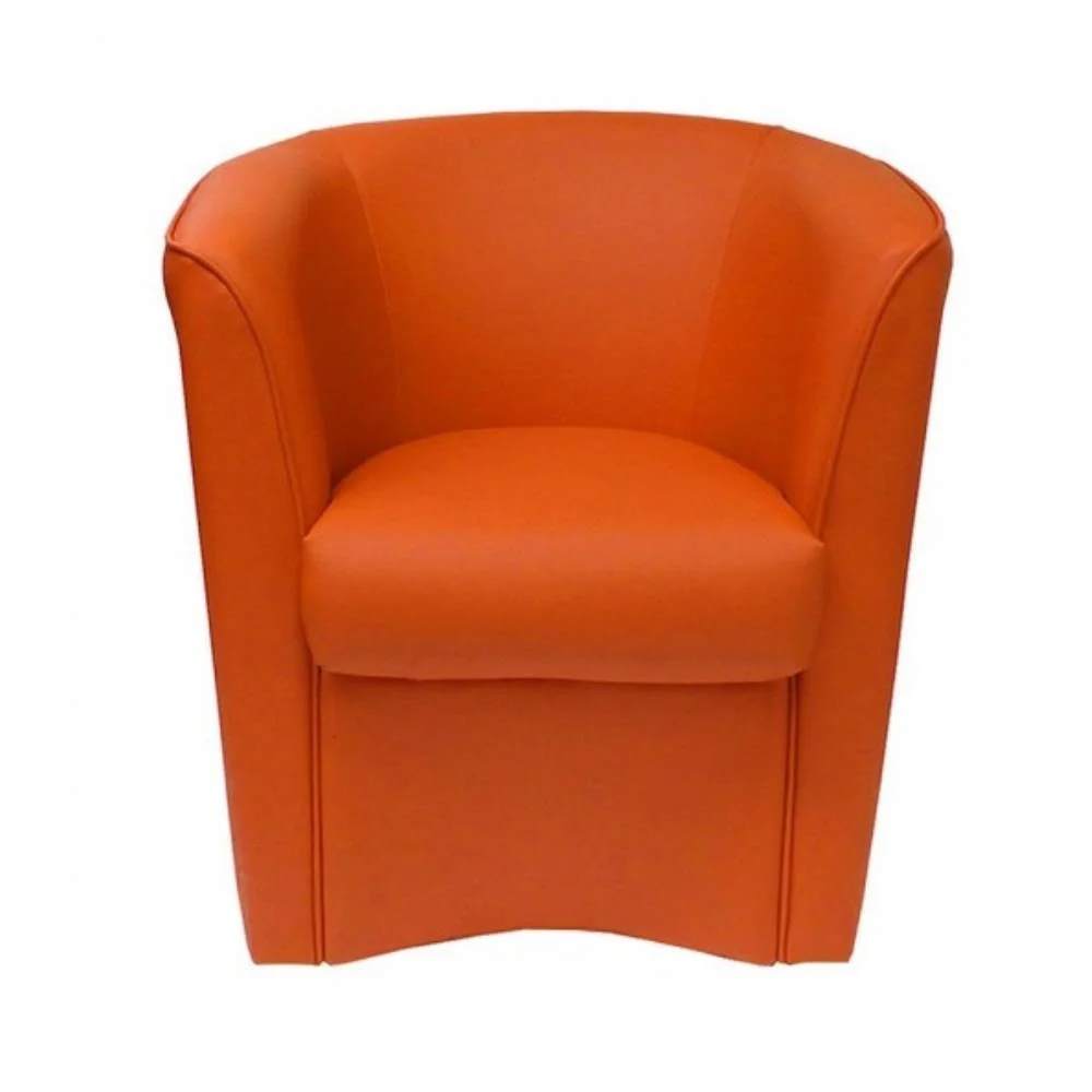 Poltrona Adda 75x66x76 cm Similpelle arancio
