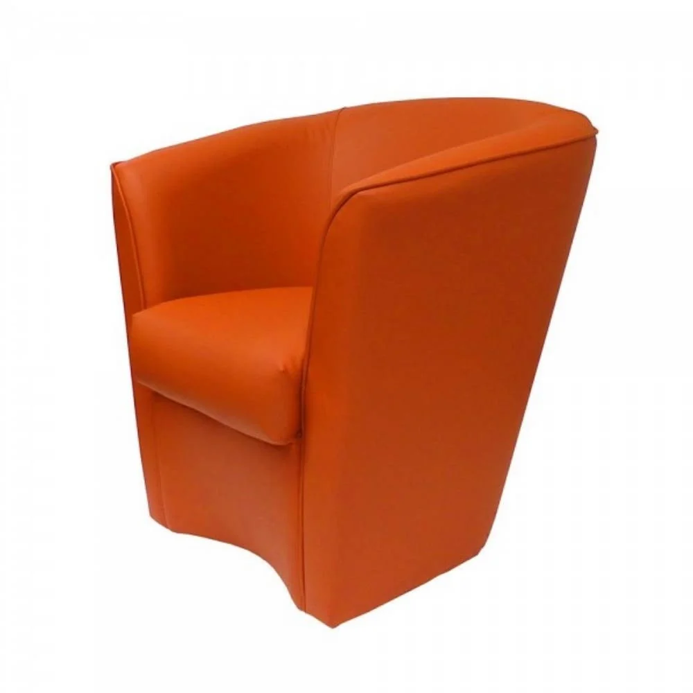Poltrona Adda 75x66x76 cm Similpelle arancio