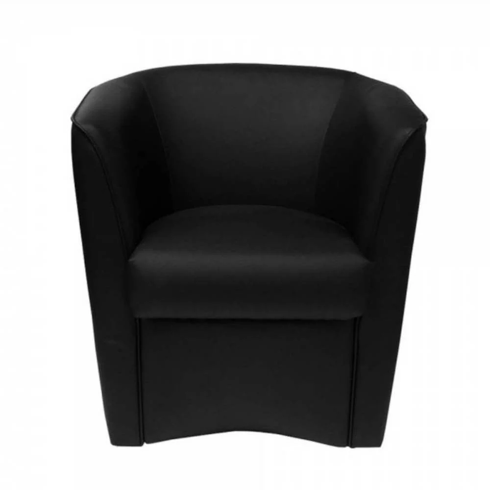 Poltrona Adda 75x66x76 cm Similpelle nera