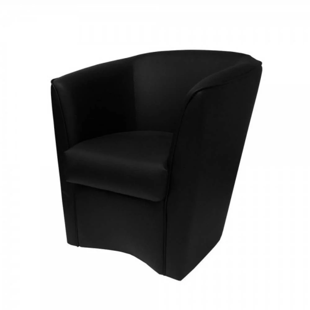 Poltrona Adda 75x66x76 cm Similpelle nera