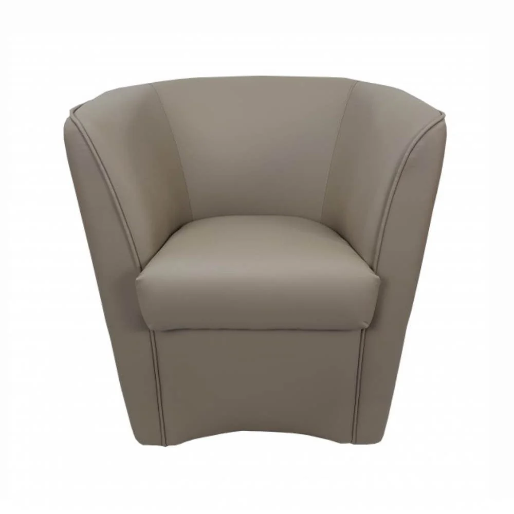 Poltrona Adda 75x66x76 cm Similpelle tortora
