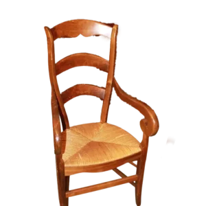 Poltrona Alta Provenzale di fine 1800 Legno di Noce