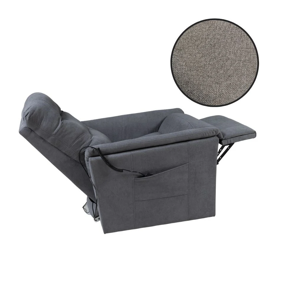 Poltrona alzapersona Alessia 79x94102 cm 2 motori tessuto Twist 03