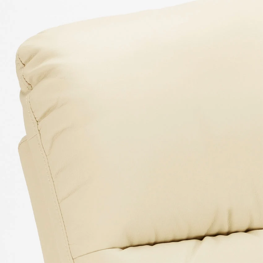 Poltrona Alzapersona Elettrica 1 Motore 71x76x116 cmin Similpelle Beige