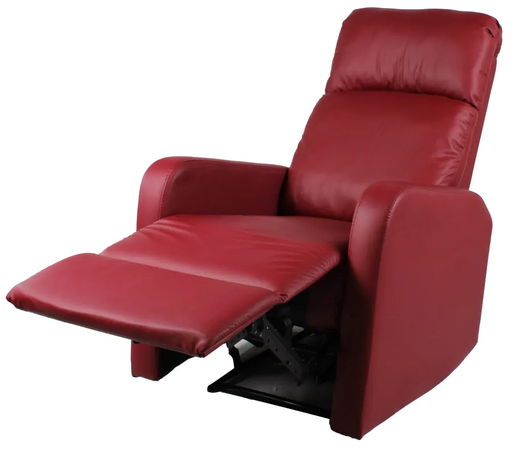 Poltrona Alzapersona Elettrica 1 Motore Similpelle Vandi Bordeaux