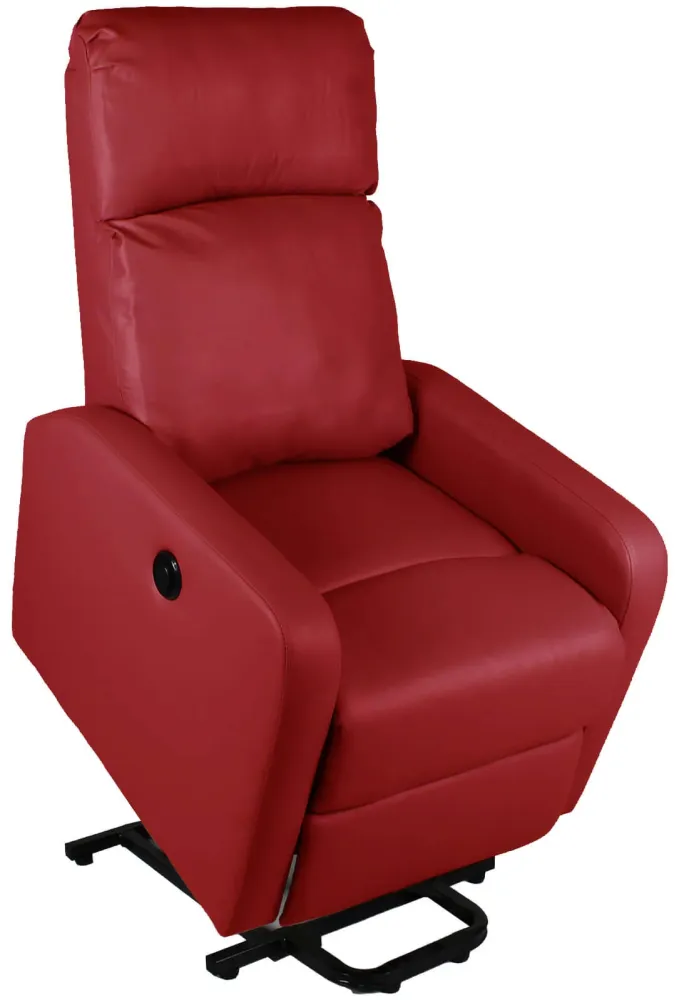 Poltrona Alzapersona Elettrica 1 Motore Similpelle Vandi Bordeaux