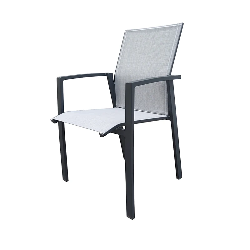 Poltrona Amazzonia Alluminio E Text Grigio