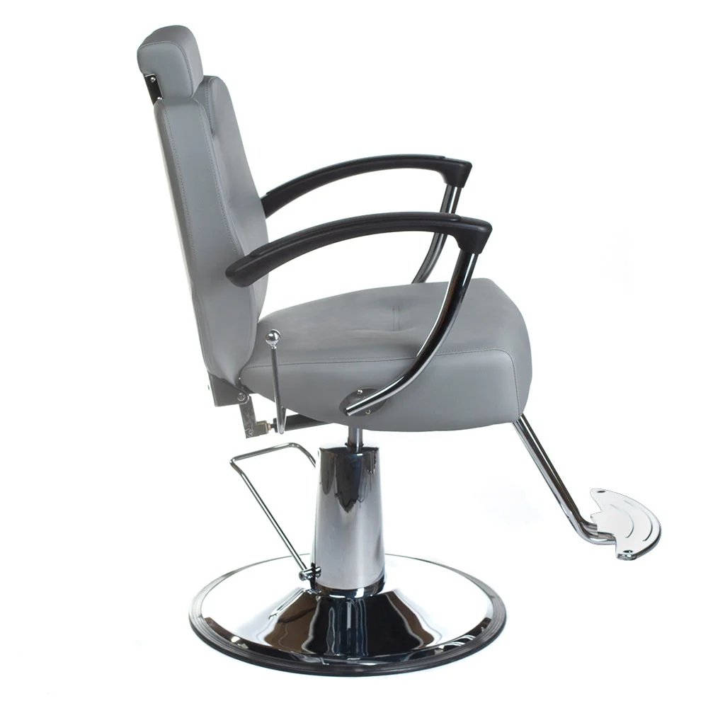 Poltrona da barbiere HEKTOR BH-3208 Grigio Chiaro