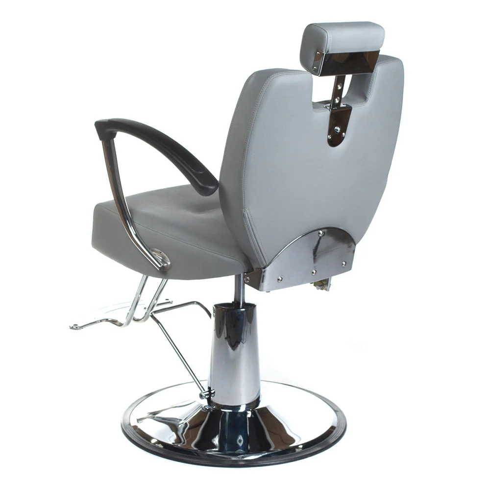 Poltrona da barbiere HEKTOR BH-3208 Grigio Chiaro