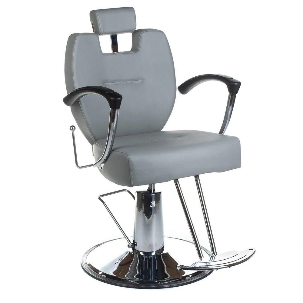 Poltrona da barbiere HEKTOR BH-3208 Grigio Chiaro