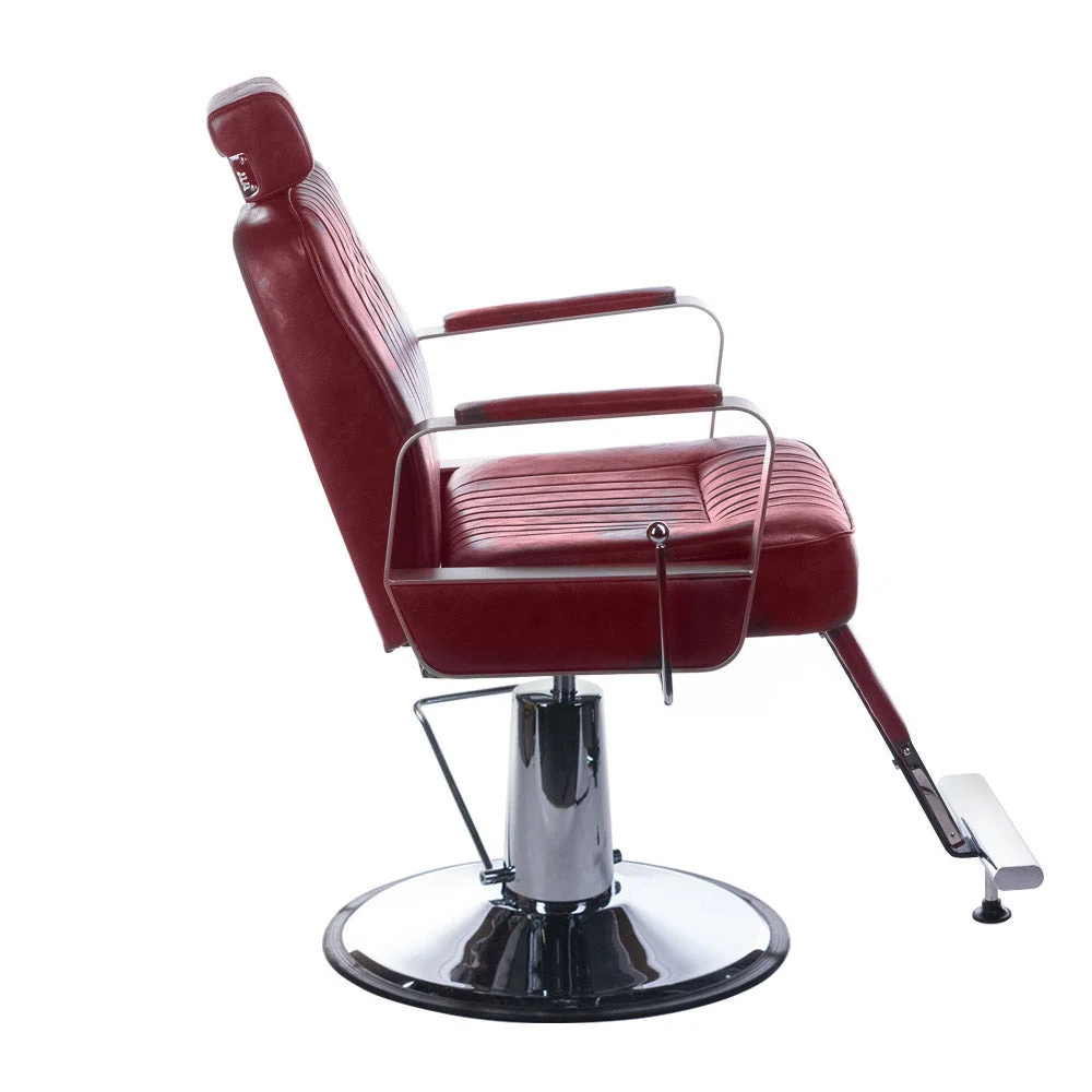 Poltrona da barbiere HOMER BH-31237 Ciliegia