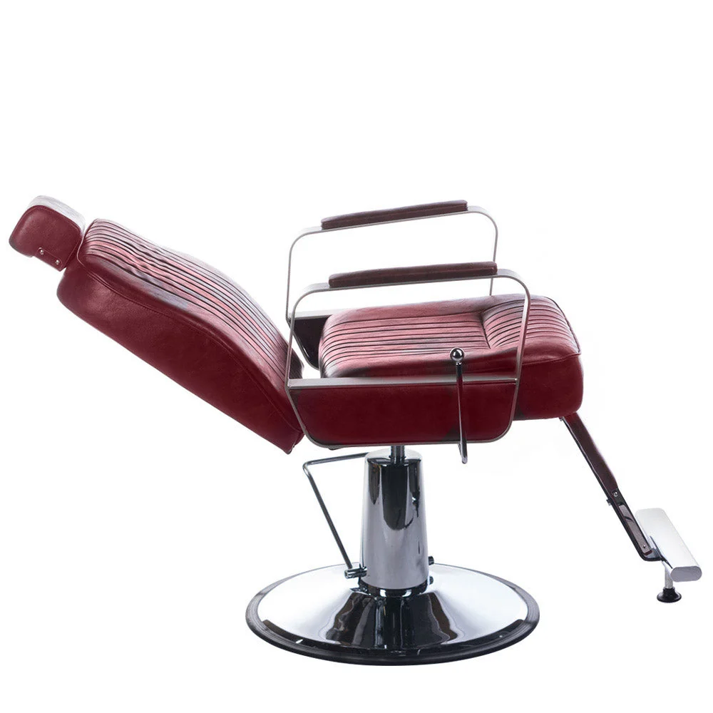 Poltrona da barbiere HOMER BH-31237 Ciliegia